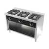 Fogão a gás 3 queimadores 600 com móvel C3F600E -Hotelequip.pt