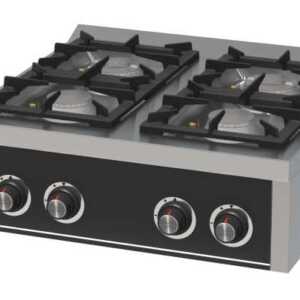 Fogão a gás de bancada 4 queimadores C4F750S -Hotelequip.pt