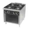 Fogão a gás com base  4 queimadores C4F900E -Hotelequip.pt