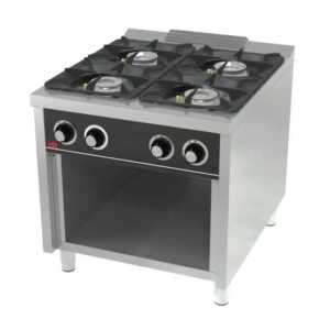 Fogão a gás com base  4 queimadores C4F900E -Hotelequip.pt