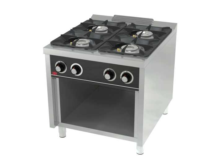 Fogão a gás com base 4 queimadores C4F900E -Hotelequip.pt Fogão a gás com base 4 queimadores C4F900E -Hotelequip.pt