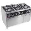 Fogão a gás 6 queimadores + forno C6F750H -Hotelequip.pt