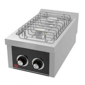 Fogão a gás de bancada 2 queimadores CB2F750S -Hotelequip.pt
