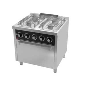 Fogão a gás 4 queimadores + forno CB4F750H  -Hotelequip.pt
