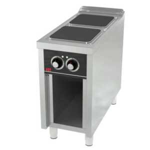 Fogão eléctrico com base 2 placas CE2P900E -Hotelequip.pt