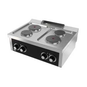 Fogão eléctrico de bancada com 4 placas  -Hotelequip.pt