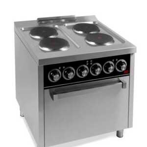 Fogão eléctrico 4 placas + forno CE4P750H -Hotelequip.pt