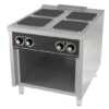 Fogão eléctrico com base 4 placas CE4P900E  -Hotelequip.pt