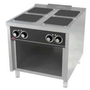 Fogão eléctrico com base 4 placas CE4P900E  -Hotelequip.pt