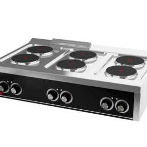 Fogão eléctrico de bancada 6 placas CE6P750S -Hotelequip.pt
