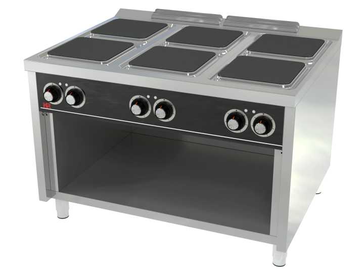 Fogão eléctrico com base 6 placas -Hotelequip.pt Fogão eléctrico com base 6 placas -Hotelequip.pt