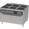 Fogão eléctrico + forno maxi 6 placas -Hotelequip.pt