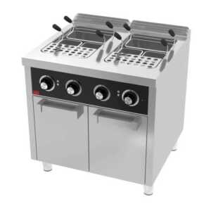 Cozedor de pasta eléctrico 25l+25l armário -Hotelequip.pt
