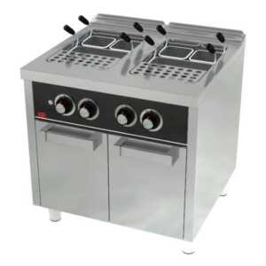 Cozedor de pasta a gás armário 25l + 25l  -Hotelequip.pt