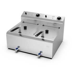 Fritadeira eléctrica 8l+8l (duplo)  -Hotelequip.pt