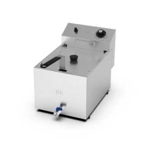 Fritadeira eléctrica trifásica 8l com torneira FD8LTRIFC