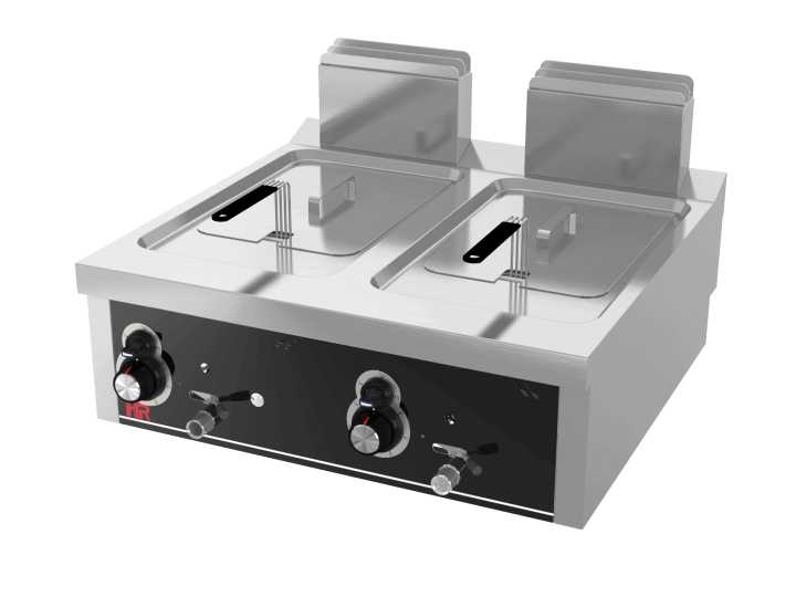 Fritadeira a gás 12l+12l de bancada -Hotelequip.pt Fritadeira a gás 12l+12l de bancada -Hotelequip.pt