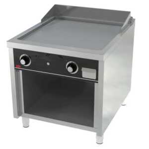 Fry-Top a gás aço rectificado