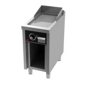 Fry-Top eléctrico com móvel 400 prateleira 750 cromada -Hotelequip.pt