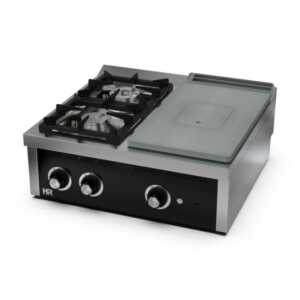 Placa radiante a gás + 2 queimadores