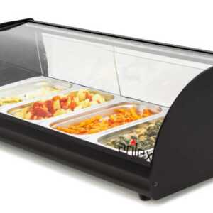 Vitrina expositora aquecida com 4 bandejas GN1/3-40 4CT