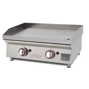 Placa de grelhar a gás 60 cm - aço rectificado de 15 mm 60PGRN