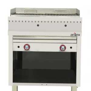 Churrasqueira a gás de pedra vulcânica 2x9 kW 80BAR70 EASY 700