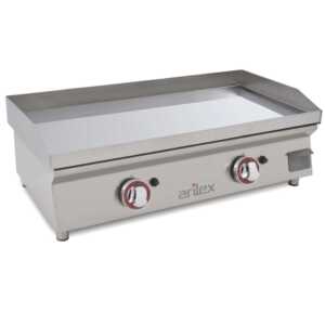 Placa de grelhar a gás 80 cm - aço cromoduro de 15 mm 80PGCN