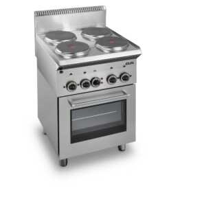 Fogão eléctrico 4 placas + forno Eléctrico E4F65P