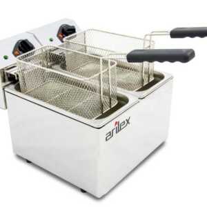 Fritadeira eléctrica sem torneira 2 cubas 5L EVO55