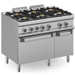Fogão a gás 6 queimadores + forno eléctrico MFB711AFEXS