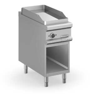 Fry-Top eléctrico 40cm placa lisa cromoduro, móvel MFTE94ALC