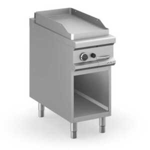 Fry-Top a gás 40cm placa lisa aço rectificado, móvel  MFTG94AL