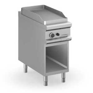 Fry-Top a gás placa fenda 40 cm aço rectificado, móvel MFTG94AR