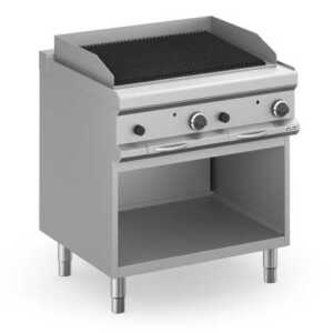 Churrasqueira a gás pedra Vulcânica 80cm, móvel MPLG78A