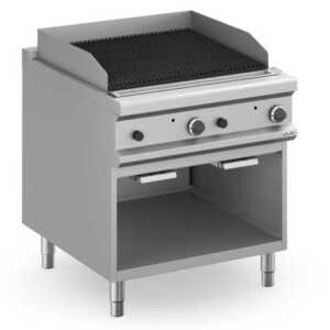 Churrasqueira a gás pedra Vulcânica 80cm, móvel MPLG98A