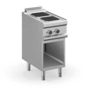 Fogão eléctrico 2  placas quadradas, móvel MPQ74A