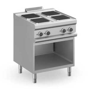 Fogão eléctrico 4 placas quadradas, móvel  MPQ77A