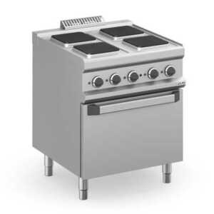 Fogão eléctrico 4 placas quadradas + forno Eléctrico MPQ77FE