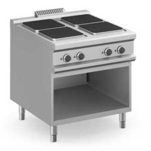 Fogão eléctrico 4 placas quadradas, móvel MPQ98A