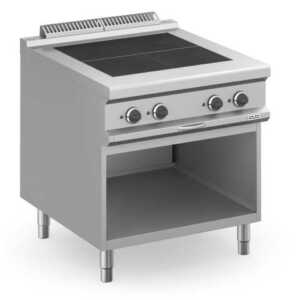 Fogão eléctrico 4 placas quadradas, móvel MPQR98A
