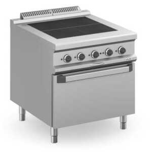 Fogão eléctrico 4 placas quadradas + forno Eléctrico MPQR98FE