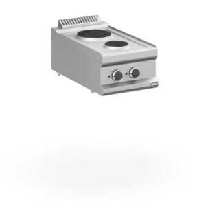 Fogão eléctrico de bancada 2 placas redondas MPR74T