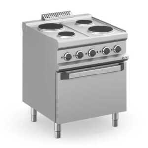 Fogão eléctrico 4 placas redondas + forno Eléctrico MPR77FE