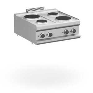Fogão eléctrico de bancada 4 placas redondas  MPR77T