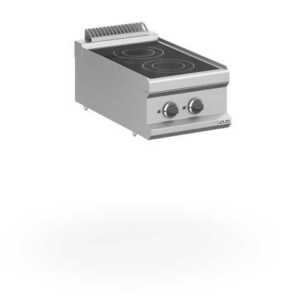 Fogão eléctrico vitrocerâmico de bancada 2 placas MVC74T