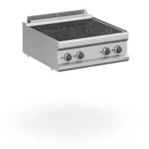 Fogão eléctrico vitrocerâmico de bancada 4 placas  MVC77T