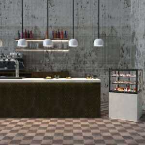 Vitrine neutra com base IN60/50-110NG