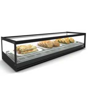 Vitrine aquecida de bancada CLO4SL LED