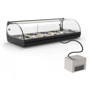 Vitrine refrigerada de bancada com grupo remoto V4GRP